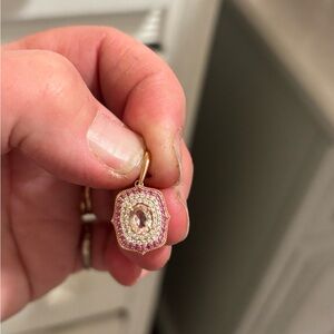 Elegant Pink and Gold Pendant